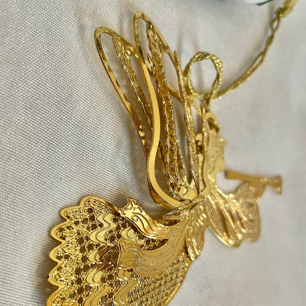 HERALDING ANGEL 7186.010 1998 Baldwin Brass Timeless Craftsmanship Ornament VTG - Picture 6 of 6